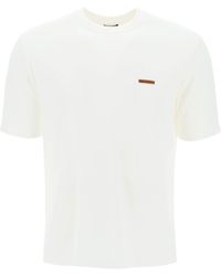 Zegna - Cotton Pique T-shirt In - Lyst