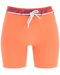 Off-White c/o Virgil Abloh Athl Logo Band Shorts - Orange