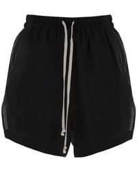 Rick Owens - Sporty Shorts In Cupro - Lyst