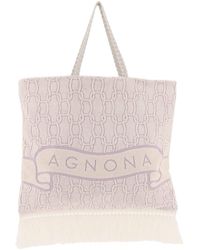Agnona - Cotton Tote Bag - Lyst