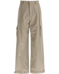 Off-White c/o Virgil Abloh - Off- Wide-Legged Cargo Pants With Ample Leg - Lyst