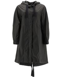 Max Mara Taffeta Parka With Jewel Embroidery - Green