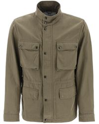 Woolrich - "field Jacket In Cotton And Linen Blend" - Lyst