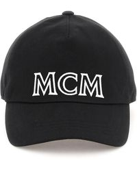 MCM - Baseball Cap With Embroidered Logo - Lyst