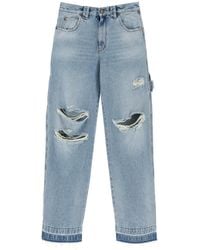 DARKPARK - Audrey Cargo Jeans With Rips - Lyst