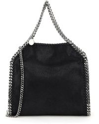 Stella McCartney - Falabella Mini Tote Bag Os Black Faux Leather - Lyst