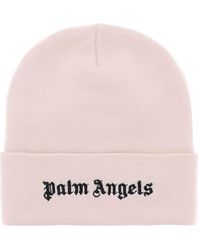 Palm Angels - Embroidered Logo Beanie Hat - Lyst