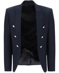 Balmain - Wool Jacket With Ornamental Buttons - Lyst
