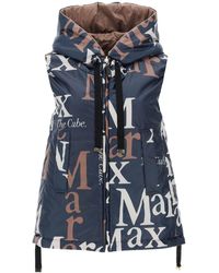 Max Mara The Cube - Logos Reversible Windbreaker Vest - Lyst