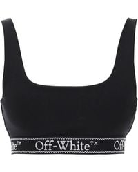 Off-White c/o Virgil Abloh - Off- "Sport Bra With Branded Band" - Lyst