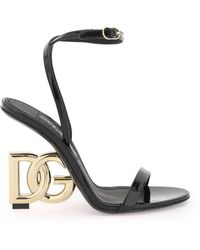 Dolce & Gabbana - Sandals With Dg Heel - Lyst