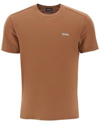 Zegna - Logo T-Shirt - Lyst