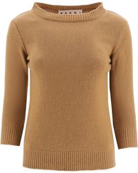 Marni MAGLIA CACHEMIRE - Marrone