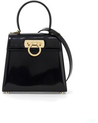 Ferragamo - Iconic Top Handle Handbag (S) - Lyst