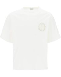 Etro - Floral Pegasus Embroidered T-Shirt - Lyst