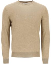 Zegna - Zegna Lightweight Silk Cashmere And Linen Sweater - Lyst