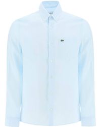 Lacoste - Light Linen Shirt - Lyst