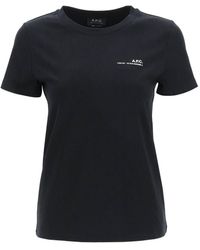 A.P.C. - T Shirt Stampa Logo Item - Lyst