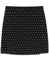 GIUSEPPE DI MORABITO - Rhinestone Knitted Mini Skirt - Lyst
