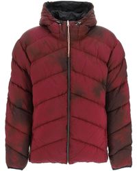 Aries Packable Reversible Down Jacket S Technical - Red