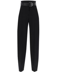 Alexander Wang - Pants With Integrated Belt - Lyst