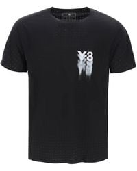 Y-3 - Y-3 Short-Sleeved Perforated Jersey T - Lyst