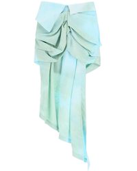 Off-White c/o Virgil Abloh - Tie-dye Draped Mini Skirt - Lyst
