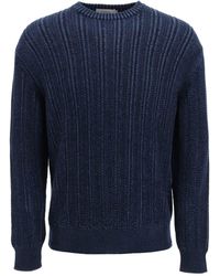 Agnona - Cashmere, Silk And Cotton Sweater - Lyst