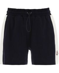 Moncler - Sporty Shorts With Nylon Inserts - Lyst