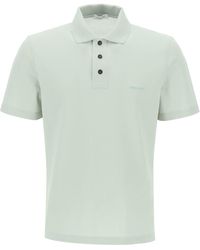 Ferragamo - Organic Cotton Polo Shirt - Lyst