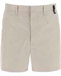 Fendi - High-Waisted Tailored Bermuda Shorts - Lyst