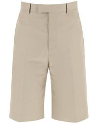 Ferragamo - Tailored Canvas Bermuda Shorts - Lyst