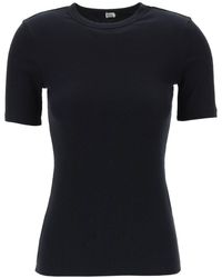 Totême - Toteme Ribbed Jersey T-Shirt For A - Lyst
