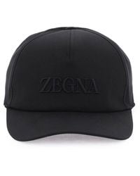Zegna - Cappello Baseball Con Logo Ricamato - Lyst