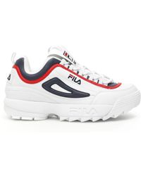 fila disruptor red and blue
