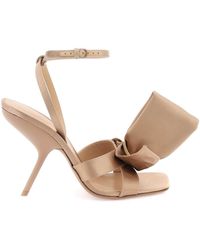 Ferragamo - Sandals With Asymmetric Bow - Lyst