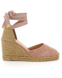 CastaÃ±er Cotton Wedge Espadrilles - Lyst