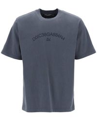 Dolce & Gabbana - Cotton T-Shirt With Logo Print - Lyst