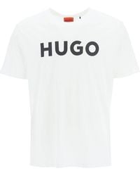 HUGO - T Shirt Logata Dulivio - Lyst