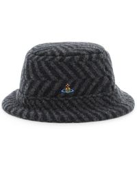 Vivienne Westwood Wool Bucket Hat - Black