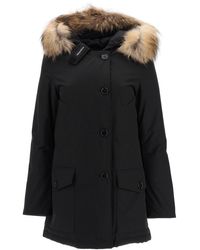 Woolrich Arctic Parka With Murmasky Fur - Black