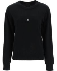 Givenchy - 4G Wool And Cashmere Sweater With Back Logo - Lyst