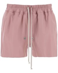 Rick Owens - Gabe Leather Shorts For - Lyst