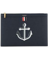 Thom Browne - Grained Leather Pouch - Lyst