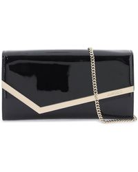 Jimmy Choo - Emmie Clutch Bag In Patent Leather - Lyst