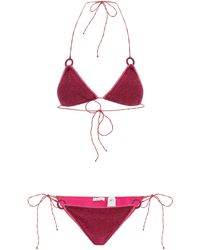 Oséree Microkini Ring Lumiere Bikini - Red