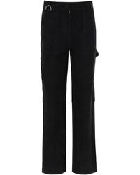 Saks Potts Suede Trousers M Leather - Black