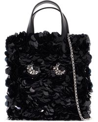 Anya Hindmarch - Mini Borsa Tote N/S Eyes Con Paillettes - Lyst