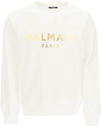 balmain sweatshirt white