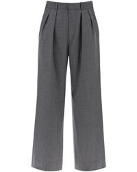 Wardrobe NYC - Wide Leg Flannel Trousers For Men Or - Lyst